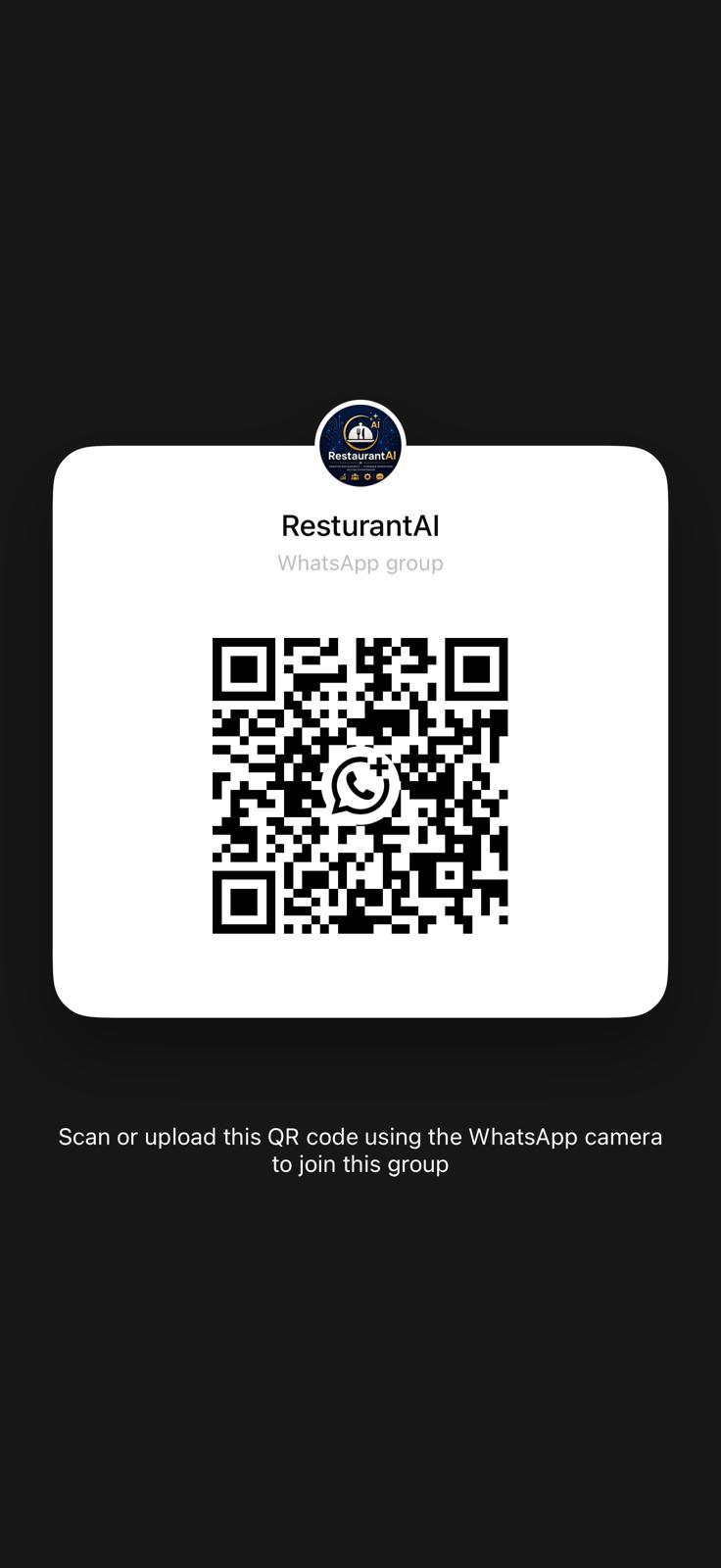 RestaurantAI WhatsApp QR